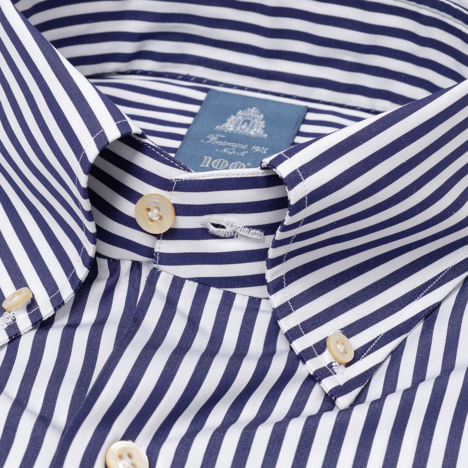 Hand-Sewn Shirt "Il Presidente" made from pure Cotton by Alumo - Collo Lucio